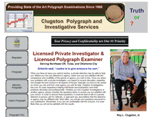 Tablet Screenshot of clugston-polygraph.com